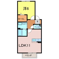 セレーノ八橋の物件間取画像